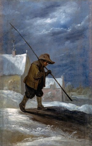 Winter by David Teniers The Younger Oil Painting