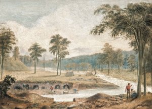 Gold digging by David Tulloch Oil Painting