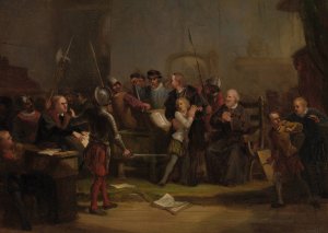 Anno 1568. Filips Willem wordt uit de hogeschool te Leuven ontvoerd by David Van Der Kellen III Oil Painting