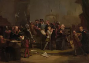 Filips Willem wordt uit de hogeschool te Leuven ontvoerd, Anno 1568 by David Van Der Kellen III Oil Painting