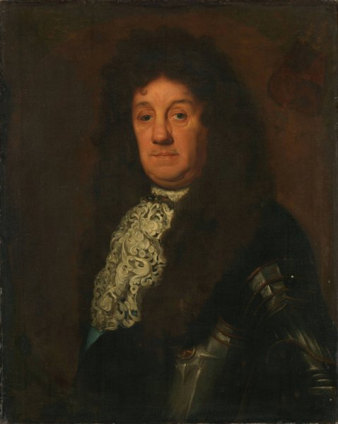 Portrait of Cornelis Tromp  by David Van Der Plas - Hand-Painted Oil Painting Reproduction