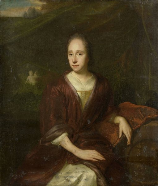 Portrait of Margaretha Nelis  by David Van Der Plas - Hand-Painted Oil Painting Reproduction