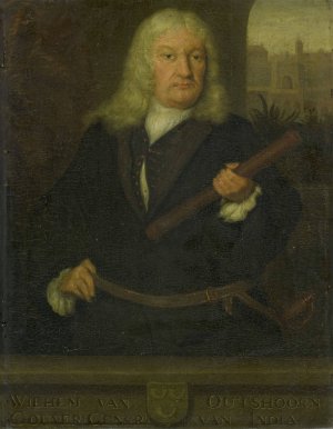Portrait of Willem van Outhoorn, Governor General of the Dutch East Indies by David Van Der Plas Oil Painting