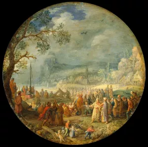 Sermon of Christ at the Lake Genezareth painting by David Vinckboons