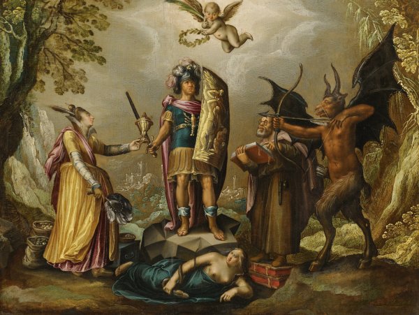The Christian Soldier by David Vinckboons - Hand-Painted Oil Painting Reproduction