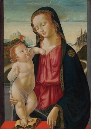 The Madonna and Child by Davide Ghirlandaio Oil Painting