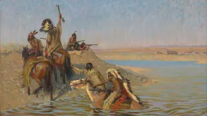 Driven Back by De Cost Smith Oil Painting