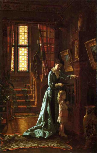 Main Product Photo of Grandfather's Clock Painting by De Scott Evans