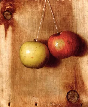 Hanging Apples by De Scott Evans Oil Painting
