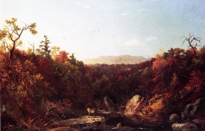 Deer by a Stream by De Witt Clinton Boutelle Oil Painting