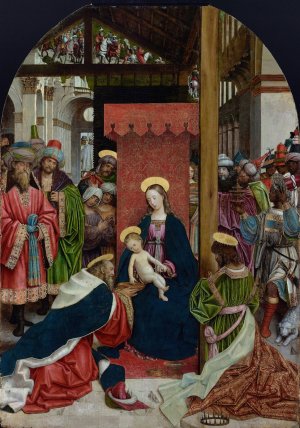 Adoration of the Magi by Defendente Ferrari Oil Painting