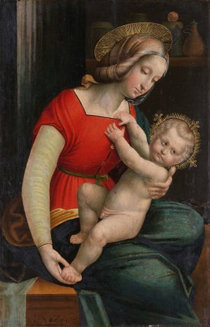 Madonna and Child by Defendente Ferrari Oil Painting