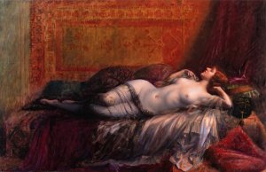 Odalisque by Delphin Enjolras Oil Painting