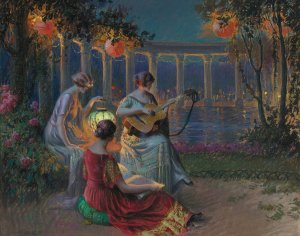 Soir de fete by Delphin Enjolras Oil Painting