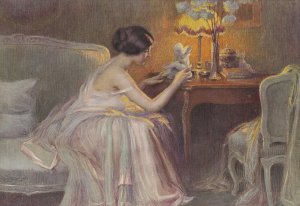The Little Statue by Delphin Enjolras Oil Painting
