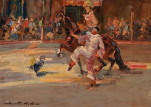 Zirkusmanege by Demeter Koko Oil Painting
