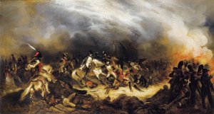 Napoleon In Waterloo by Denis Auguste Marie Raffet Oil Painting