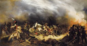 Napoleon In Waterloo by Denis Auguste Marie Raffet Oil Painting