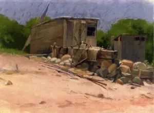 The Shed by Dennis Miller Bunker - Oil Painting Reproduction