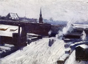 The Station painting by Dennis Miller Bunker