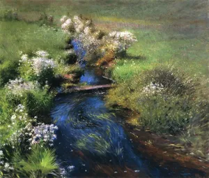 Wild Asters Oil painting by Dennis Miller Bunker