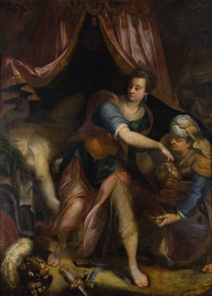 Judith with the Head of Holofernes by Denys Calvaert Oil Painting