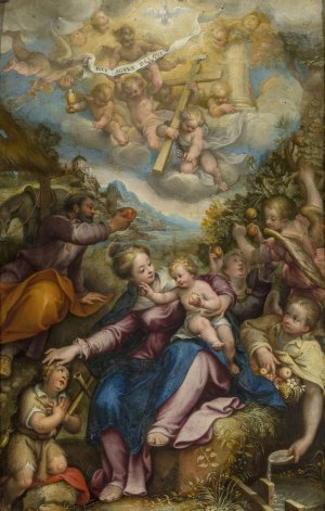 Rest During the Flight to Egypt by Denys Calvaert Oil Painting