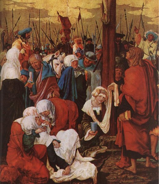 Christ on The Cross Detail by Denys Van Alsloot - Hand-Painted Oil Painting Reproduction
