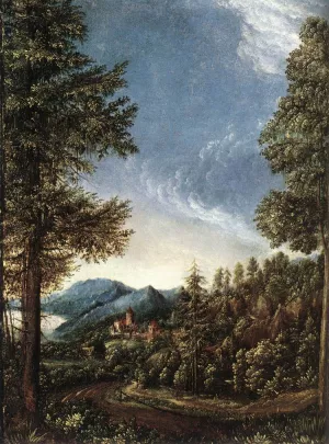 Danubian Landscape by Denys Van Alsloot Oil Painting
