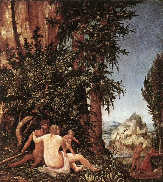 Landscape With Satyr Family by Denys Van Alsloot - Hand-Painted Oil Painting Reproduction