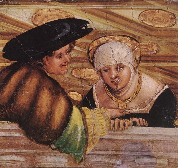 Lovers by Denys Van Alsloot - Hand-Painted Oil Painting Reproduction