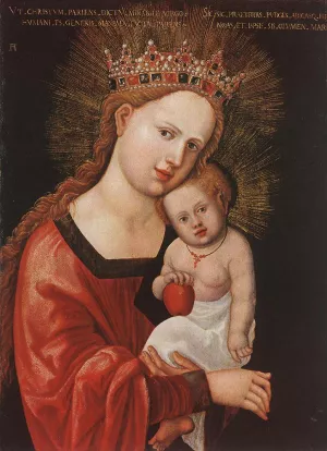Mary With The Child Oil painting by Denys Van Alsloot
