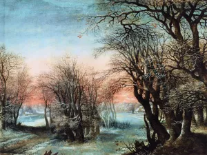 Winter Landscape by Denys Van Alsloot - Oil Painting Reproduction