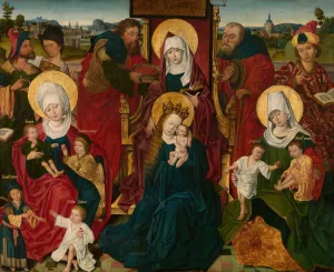 Holy Kinship by Derick Baegert Oil Painting