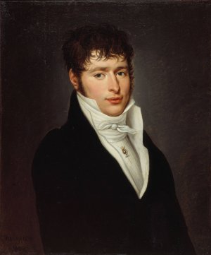 Portrait presume de Jean Elleviou by Desire Adelaïde Charles Maignen De Sainte-Marie Oil Painting