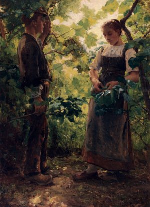 Au Printemps De La Vie by Desire Francois Laugee Oil Painting
