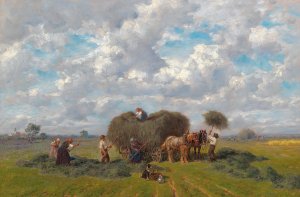 Harvesting Oil painting by Desire Thomassin