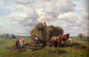 The Hay Harvest painting by Desire Thomassin