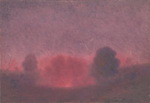 Doberdo - Scene from the First World War by Dezider Czolder Oil Painting