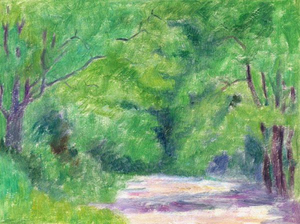 Forest I.  by Dezider Czolder - Hand-Painted Oil Painting Reproduction