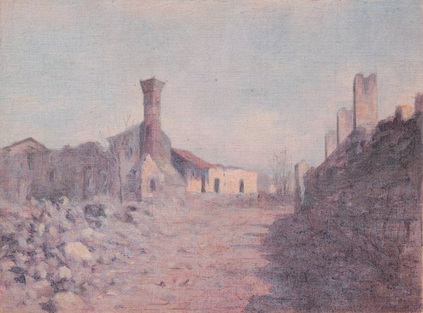 Main Product Photo of From Italian Front I.  Painting by Dezider Czolder