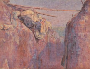 From Italian Front II. by Dezider Czolder Oil Painting