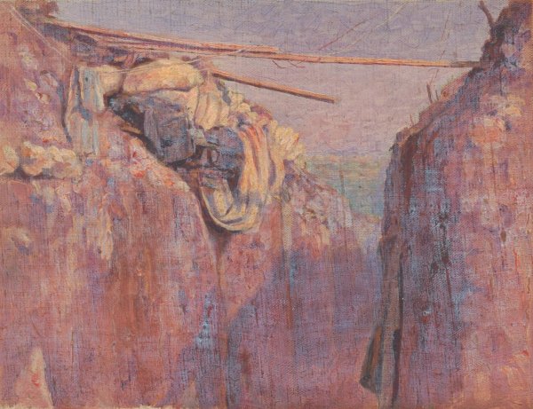 Main Product Photo of From Italian Front II.  Painting by Dezider Czolder