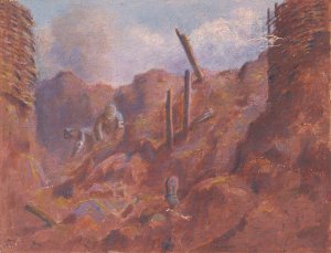 From Italian Front III. by Dezider Czolder Oil Painting