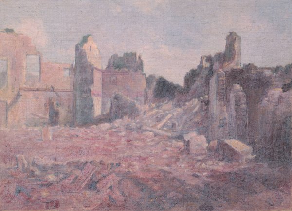 Main Product Photo of From Italian Front VIII.  Painting by Dezider Czolder