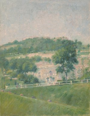 Landscape V. by Dezider Czolder Oil Painting