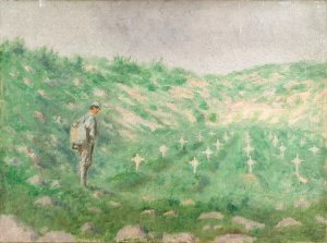 Military Cemetery by Dezider Czolder Oil Painting