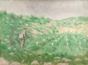 Military Cemetery Oil painting by Dezider Czolder