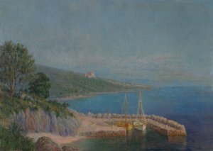 Seascape by Dezider Czolder Oil Painting