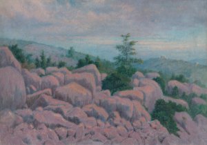 Skaly by Dezider Czolder Oil Painting